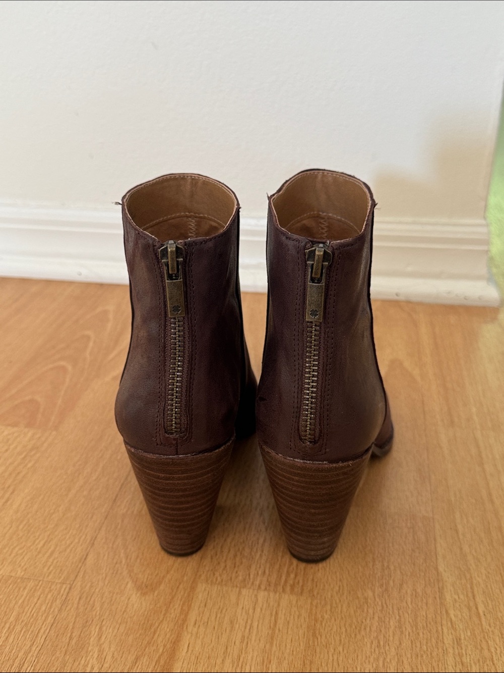 Lucky Brand Women’s Brown Leather Ankle Boots - Picture 4 of 5